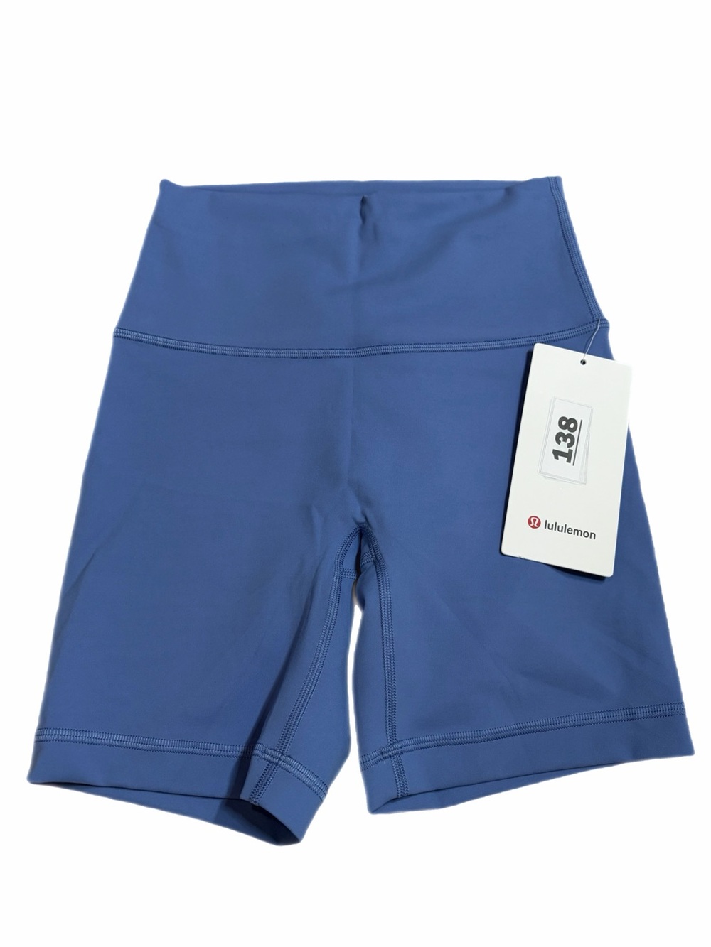 NWT Lululemon Wunder Train No Line High-Rise Short 6" (Prep Blue) Size 4